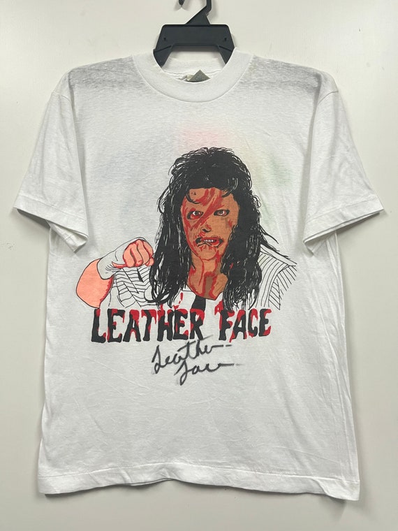 Rare Vintage 80s Leather Face International Wrestl