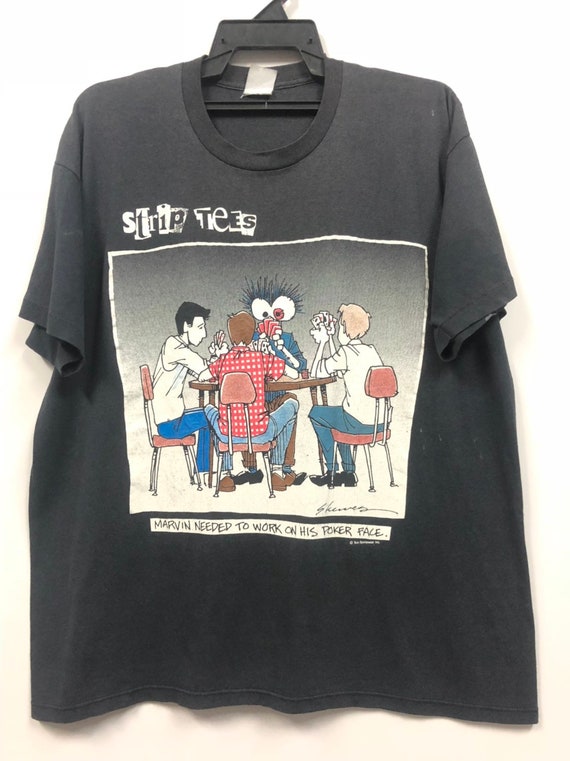 vintage funny graphic strip tees 80s cartoon t shi