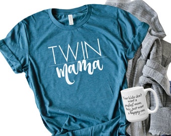 Twin Mama Shirt, Twin Mom Shirt, Mom of Twins, Twin Clothing, Twin