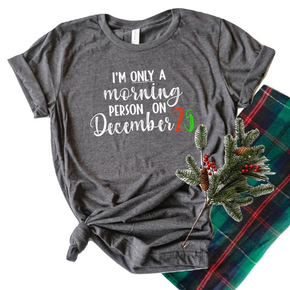Im only a Morning Person on Christmas Short-Sleeve Unisex T-Shirt