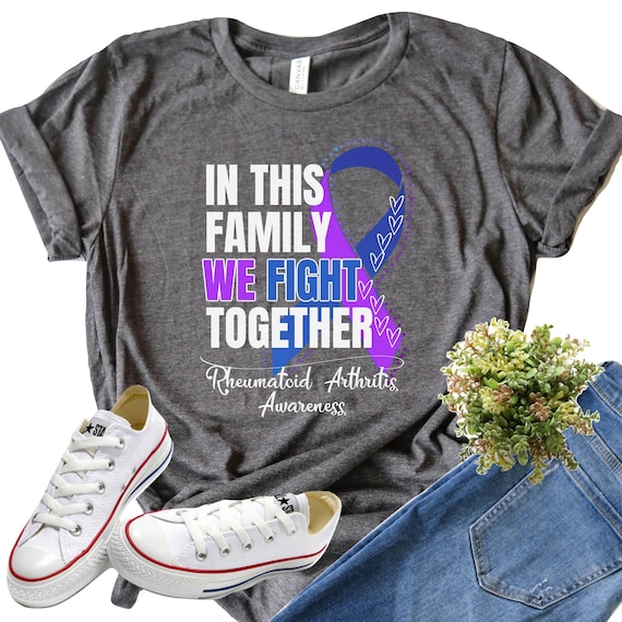 Rheumatoid Arthritis Shirt, Rheumatoid Arthritis Awareness, In This Family We Fight Together Shirt, RA Shirt, Rheumatoid Arthritis Tshirt