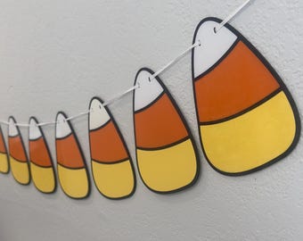 Pancarta de fiesta con caramelos de maíz: 10 banderines geométricos PLA