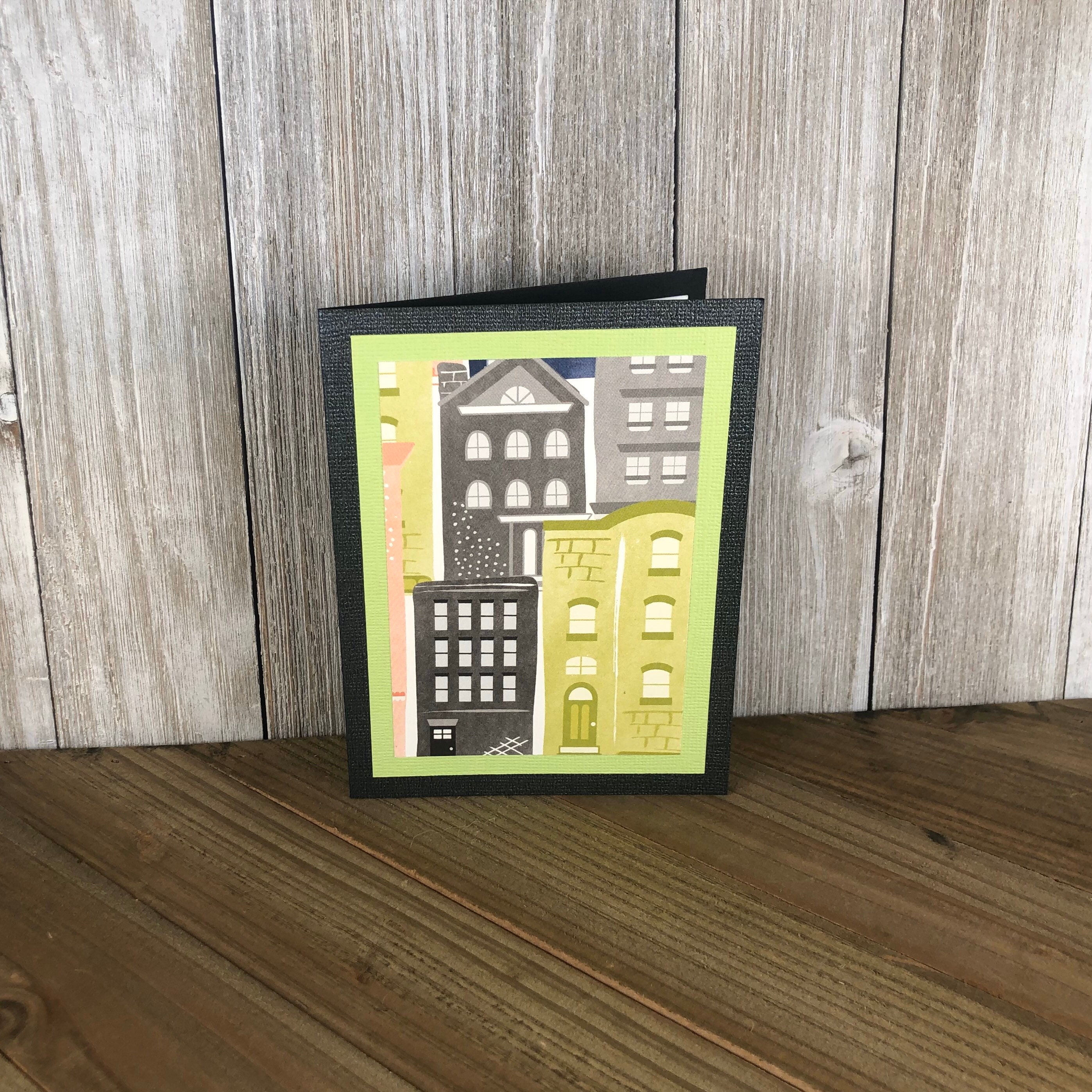 Assorted House Note Cards 5 pack blank inside. Great for Etsy