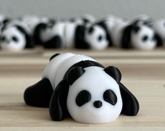 Juguete articulado de oso panda bebé – Panda flexible impreso en 3D, juguete sensorial de escritorio, un regalo encantador para niños y adultos