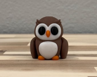 Búho bebé Wiggly Pal - Juguete antiestrés con impresión 3D - Animal articulado