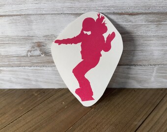 Calcomanía de snowboarder - ideal para computadoras portátiles, tazas de autos, termos hidráulicos, tazas, ventanas, refrigerador, snowboard, lonchera, caja de herramientas