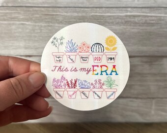 Eras Tour Flower Garden - Swiftie Glittery Waterproof Sticker