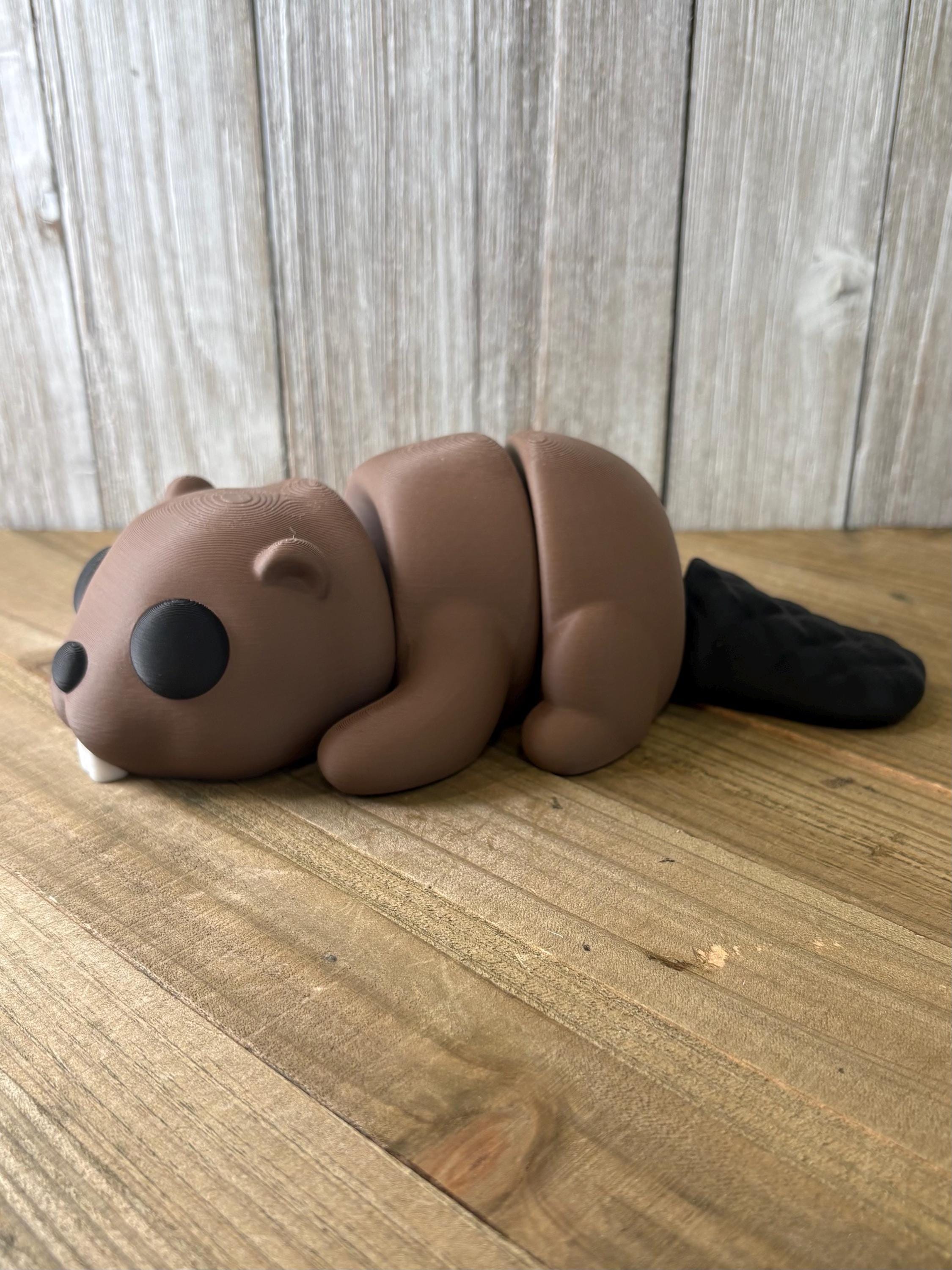 Giant Wiggly Pal Beaver - 3D Print Fidget Toy - Articulating Animal - Etsy