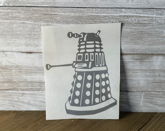 Calcomanía de vinilo Dalek de Doctor Who: ideal para computadoras portátiles, autos, tazas, termos, tazas, ventanas, refrigeradores, tablas de snowboard, loncheras, cajas de herramientas, tabletas, vasos de café