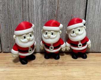 Santa Wiggly Pal - 3D-print Fidget Toy - scharnierend speelgoed of sleutelhanger
