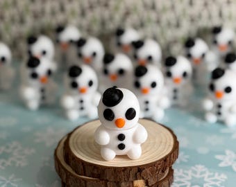Baby Snowman Wiggly Pal - 3D Print Fidget Toy  - articulating animal