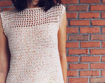 Dreamsicle Tee Crochet PATTERN | Crochet Summer Top | Easy Crochet Top for Beginners | Summer Garment Crochet Pattern by Sigoni Macaroni