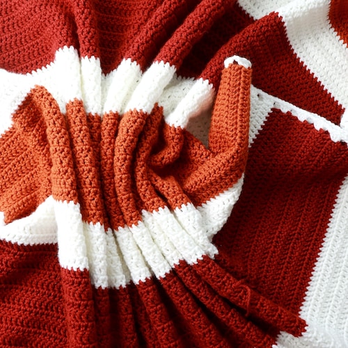 Couverture Fall Forever Crochet PATTERN | Crochet double | Plaid afghan thème automne | Simple, facile et adapté aux débutants