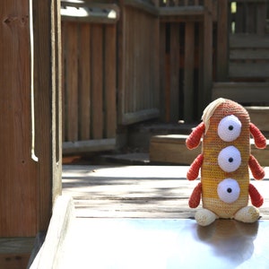 Monster Crochet PATTERN Amigurumi Toy for Kids Beginner Single Crochet in the Round Stuffed Animal Gift Toddlers Halloween Decor image 2