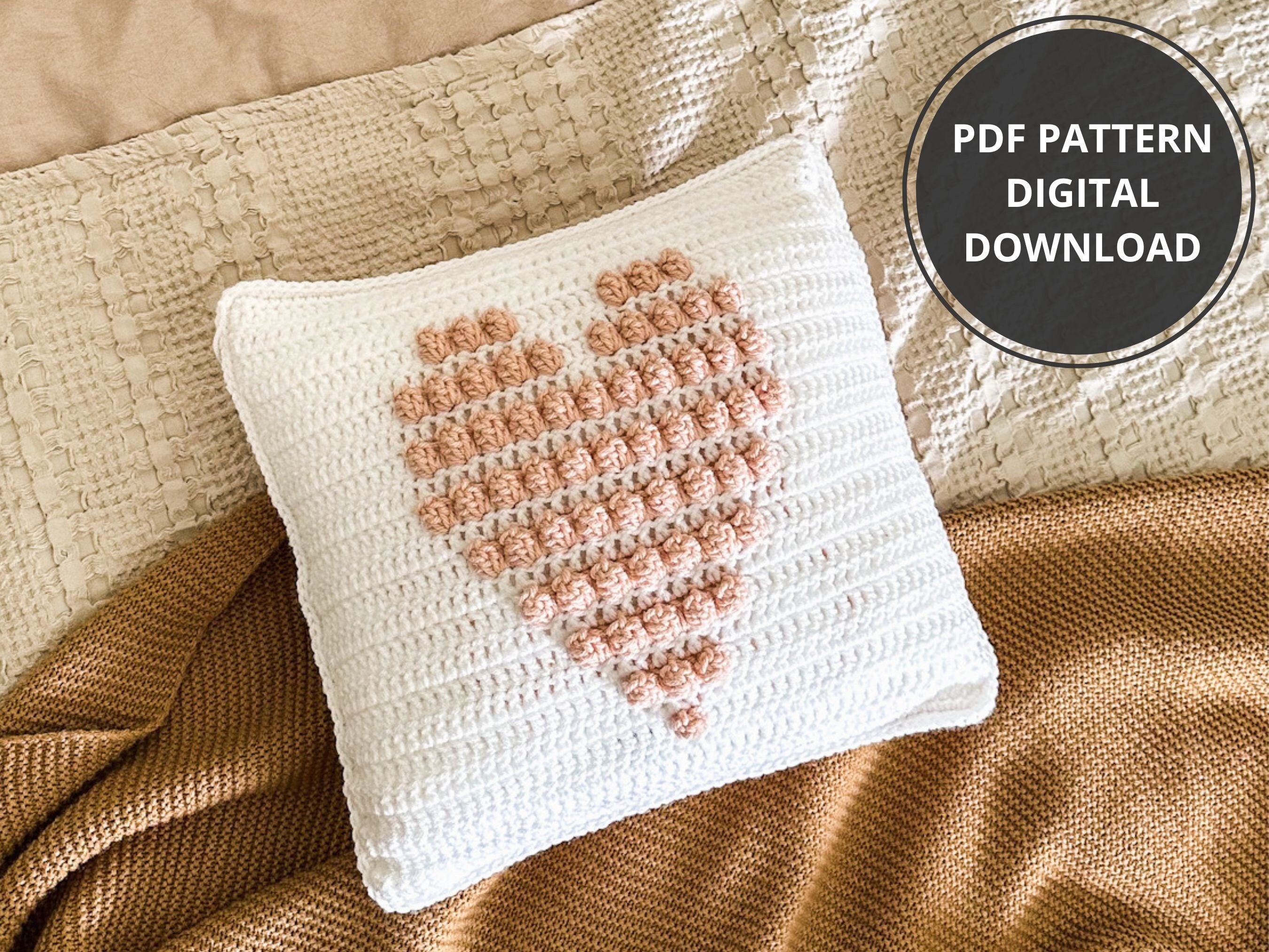40 Heart Pillow Crochet Patterns for Cozy Home Decor and Handmade Gifts 39 Crochet Heart Pillow Cover Pattern for Valentine's Day