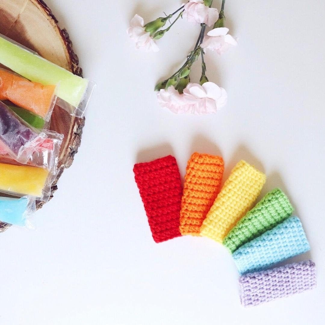 Adjustable Freeze Pop Sleeve CROCHET PATTERN | Ice Pop Cozy | Popsicle Holder Cozy | Stash Buster | Easy Beginner Friendly | Summer Birthday