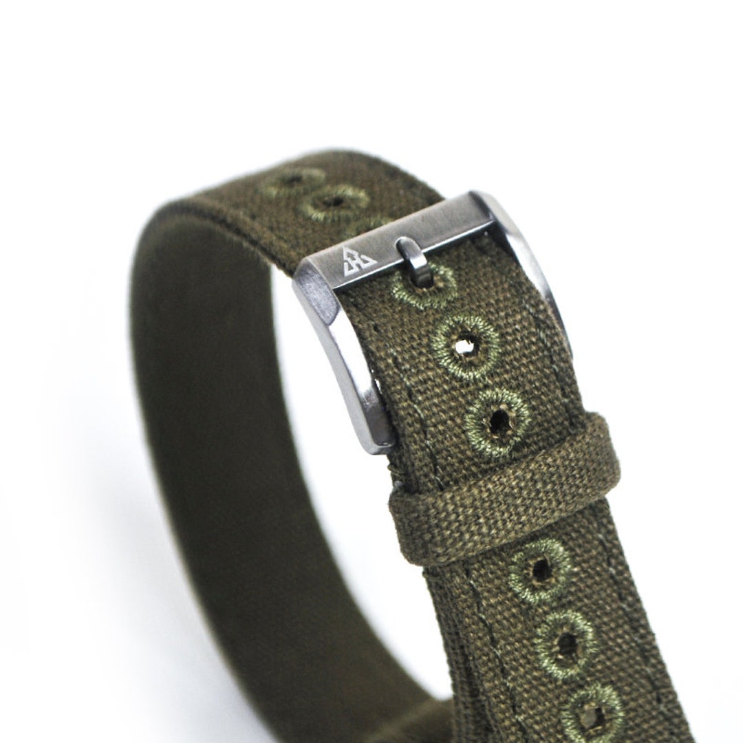 16mm Vintage Military Olive Drab Canvas Watch Strap OD7 WWII A 11 A11 Hack Etsy