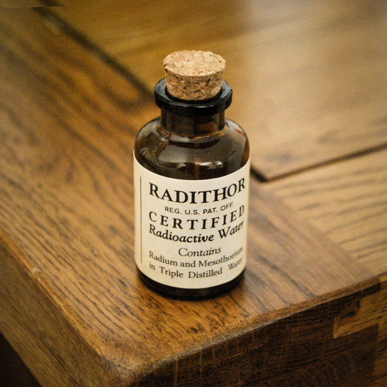 Radithor Bottle Vintage Medicine PROP Radium Radiation Etsy UK
