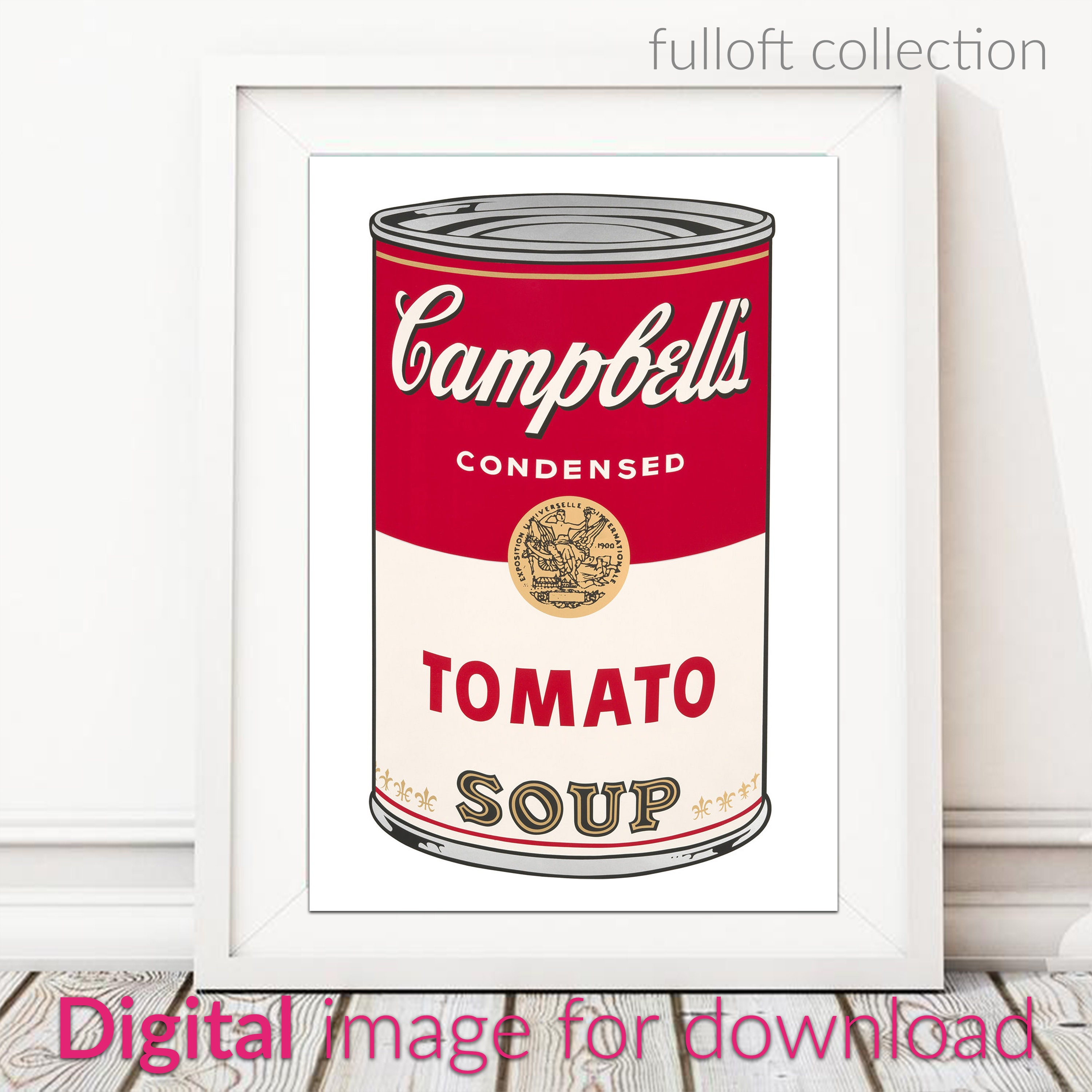 Andy Warhol Poster, Tomato Soup, Campbell's Soup Cans , Pop Art Poster