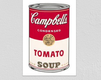 Tomato Soup Pop Art - Etsy