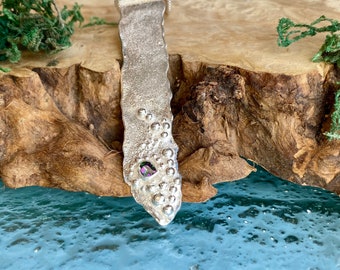 Collana "Rockpool" in argento sterling e topazio mistico