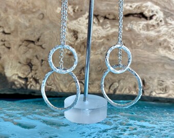 Sterling silver ‘Bubble’ drop earrings