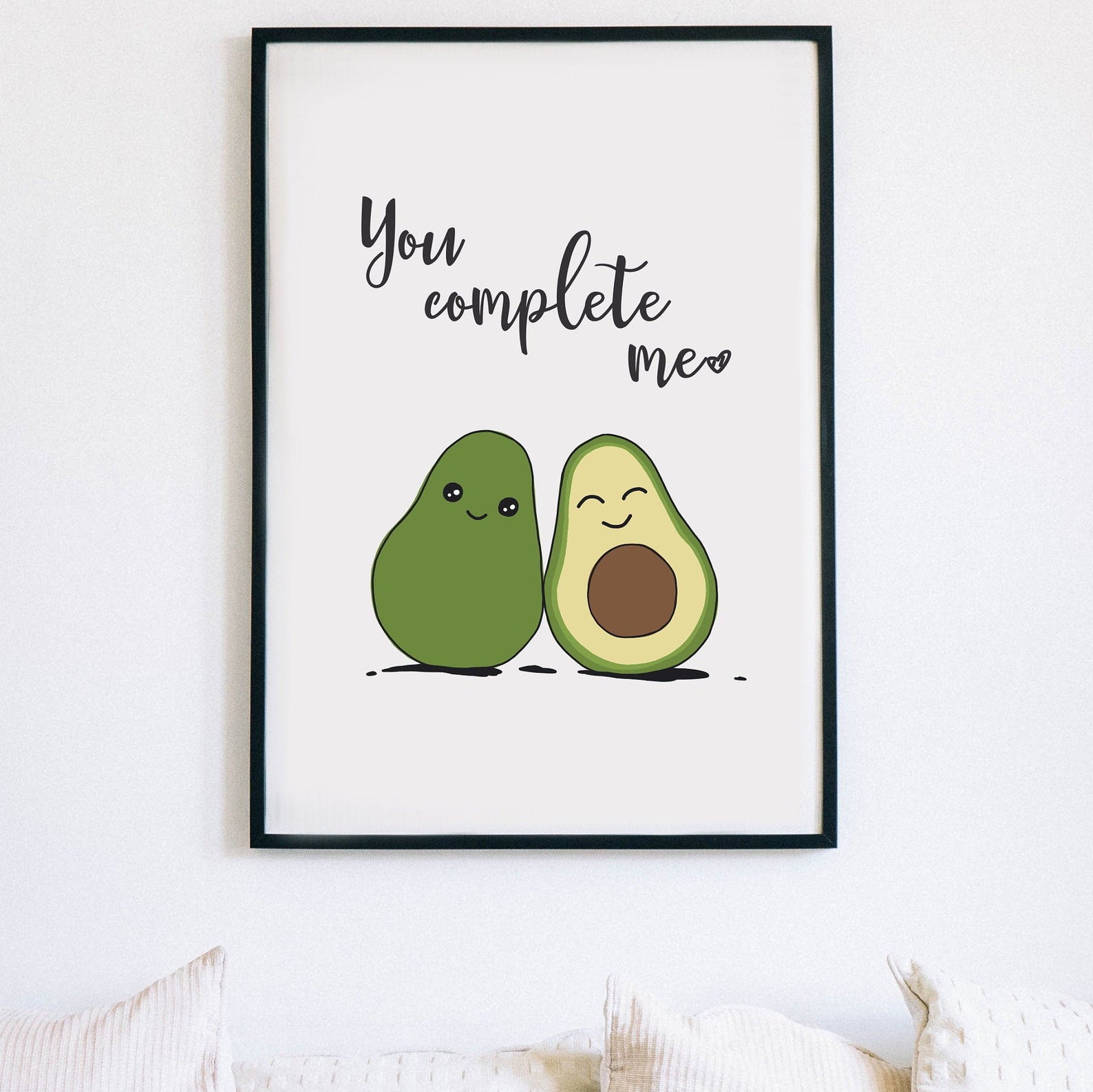 Avocado Love Print Avocado Quote Print Avocado Lover Gift Etsy