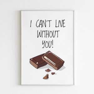cartel de chocolate, regalo perfecto para los amantes del chocolate