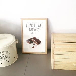 chocolate poster, perfect gift for chocolate lover image 5