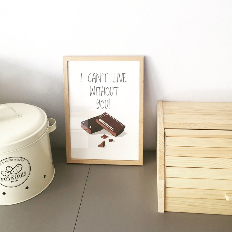 chocolate poster, perfect gift for chocolate lover image 5