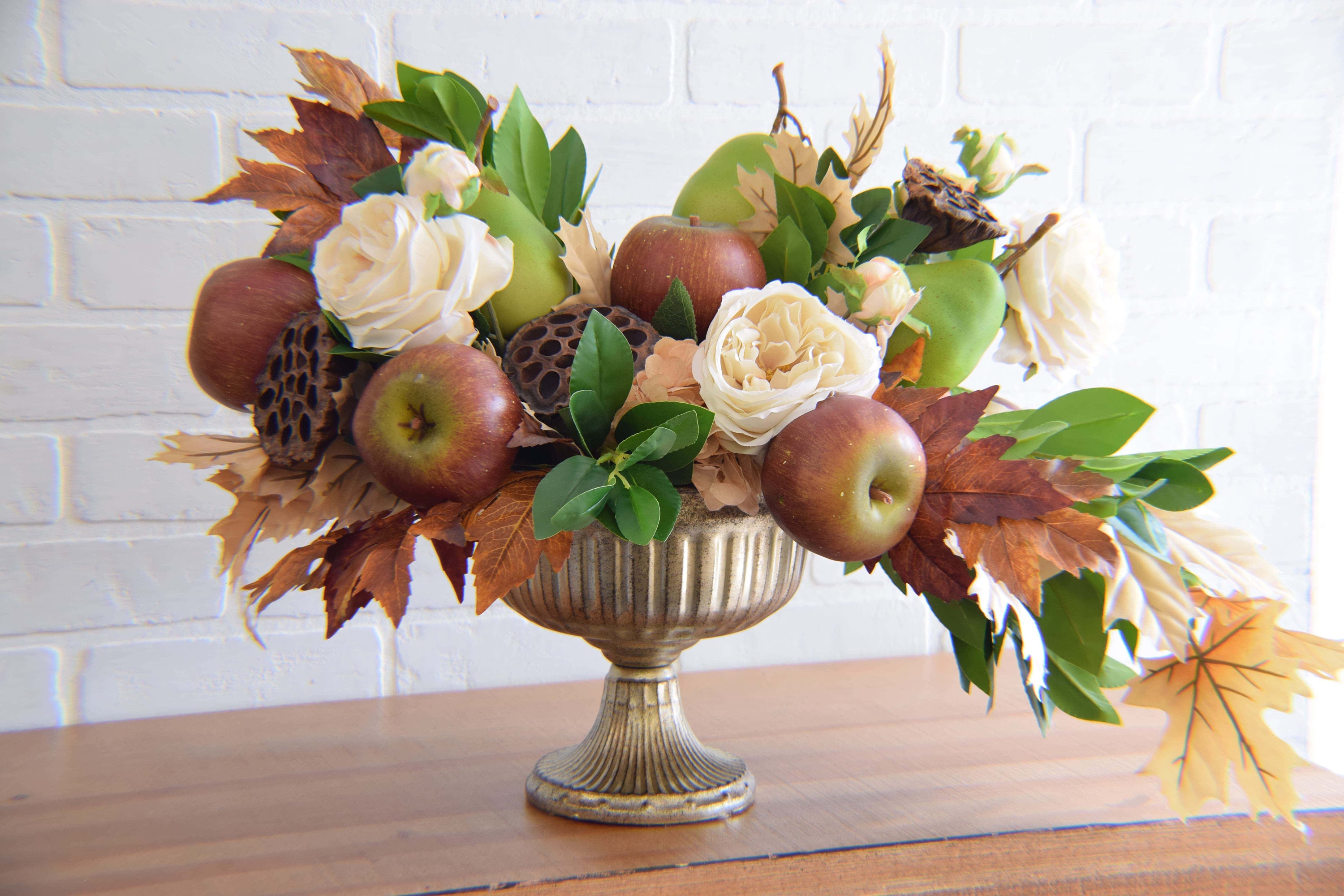 Apple & Pear Fall Compote Centerpiece - Etsy