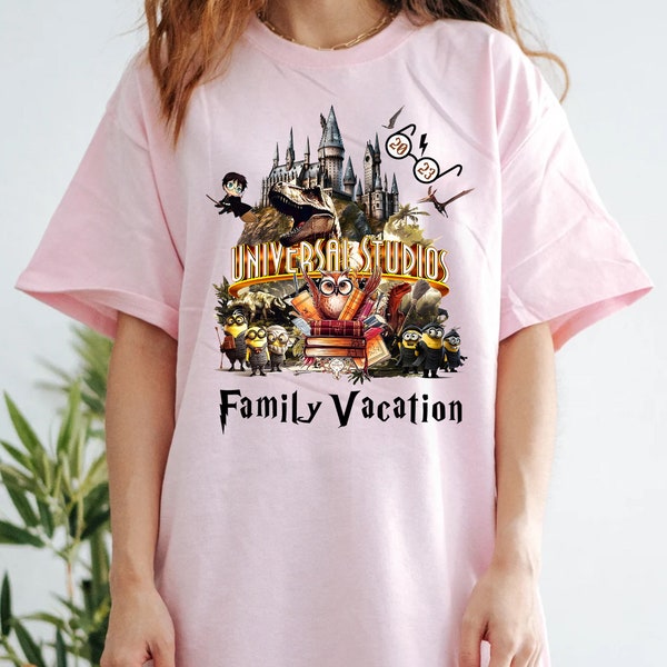 Universal Family Matching Shirt, Universal Family Vacation Shirts. Universal Jurassic HP Personalized Matching Shirt