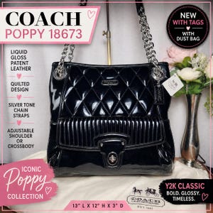 Coach Patent Leather Tote - Etsy