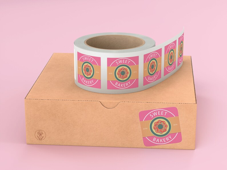 Personalised Sticker 55mm Gloss Sticker Printing Roll Etsy UK