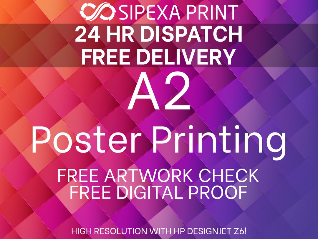 A2 Poster Printing, Gloss Poster Printing, Custom Printing Service, A2