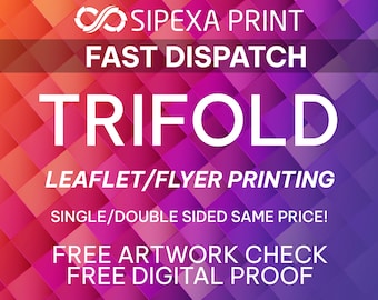 Custom Tri-Fold Brochures & C-Fold Leaflets | 6 Page Business Marketing Pamphlets, Restaurant Menus, Price Lists