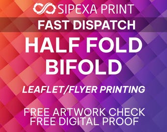Folded A5 Leaflets (4 Pages) | Custom Bi-Fold Business Brochures, Pamphlets, Price Lists & Menu Printing
