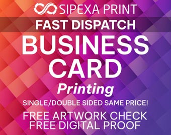 Custom Business Card Printing | Silk or Gloss Paper, Standard Size