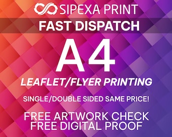 Custom Menu Printing & Large Price List Posters | A4 Business Flyers, Treatment Menus, Window Display Signs