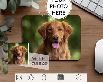 Custom Mouse Pad with Your Photo, Personalized Mousepad, Custom Mousemat