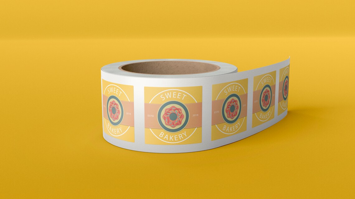 Personalised Sticker 55mm Gloss Sticker Printing Roll Etsy UK