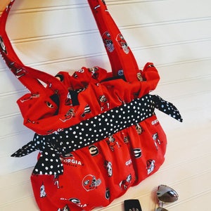 University of Georgia Georgia Bulldogs  Handbag -  UGA Football Ladies Custom Handbag