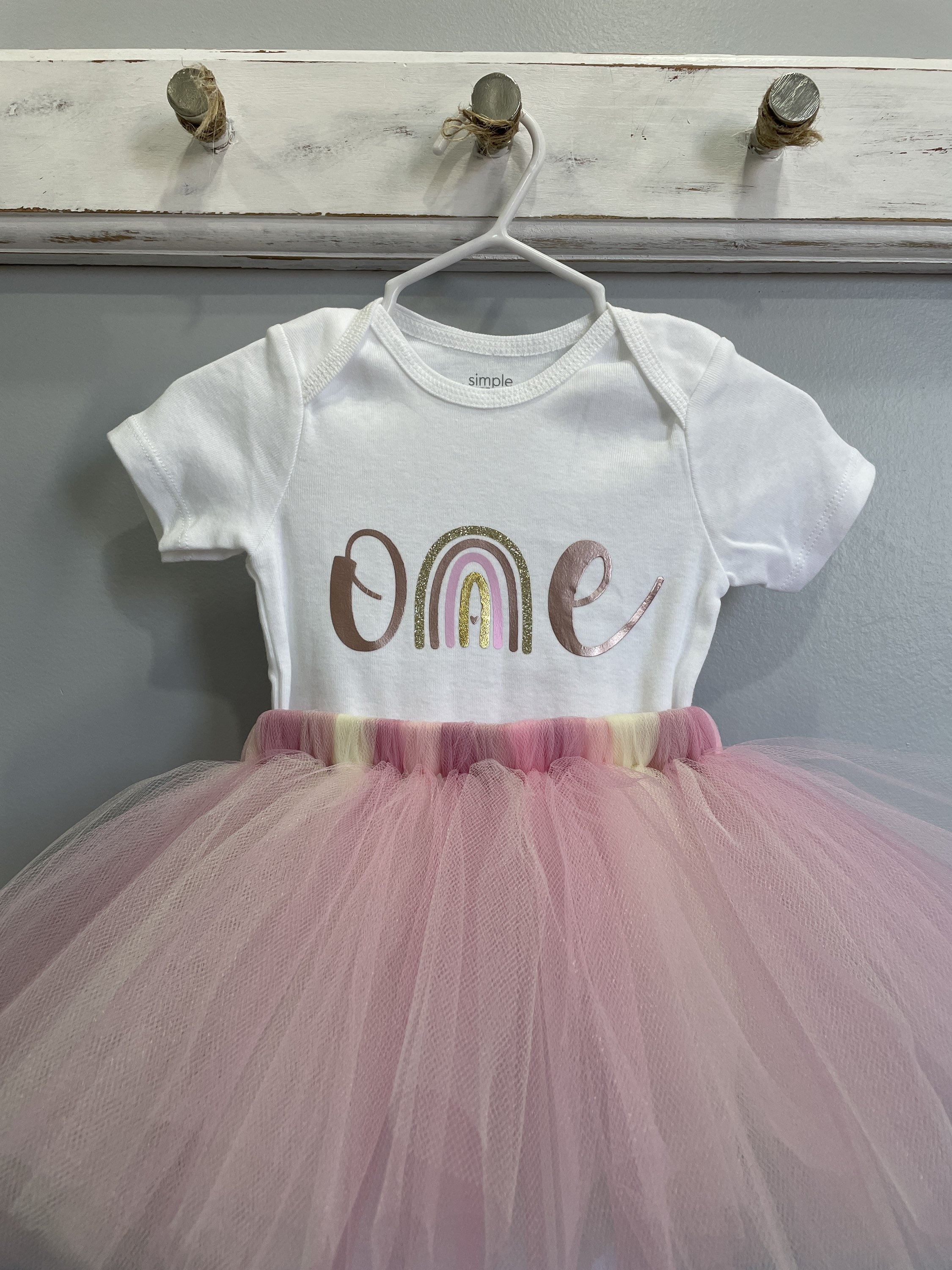 Sweet Boho Chic Rainbow Baby Girl Tutu Outfit Summer Rainbow Etsy