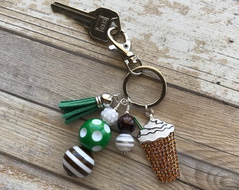 Coffee Keychain Zipper Pull