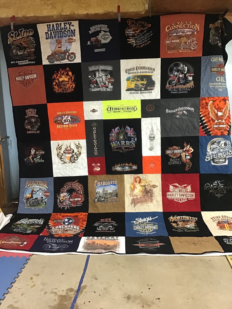 Memory Quilt From Your Loved One's Ties and Shirts - Etsy