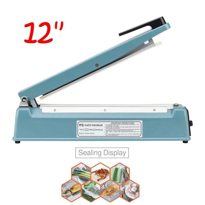 12 Metal Electric Impulse Bag Sealer Great For Sealing Etsy