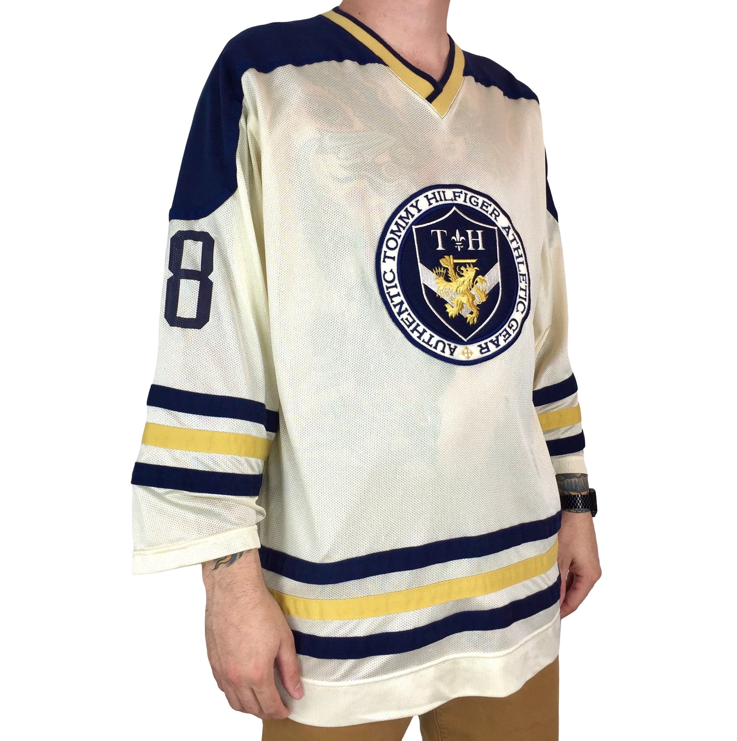 off white hockey jersey