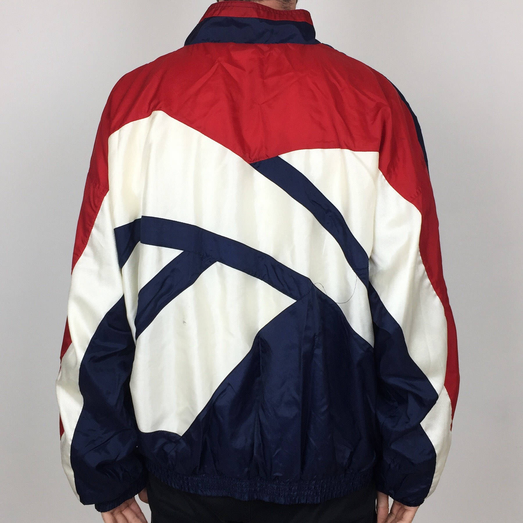 reebok white windbreaker