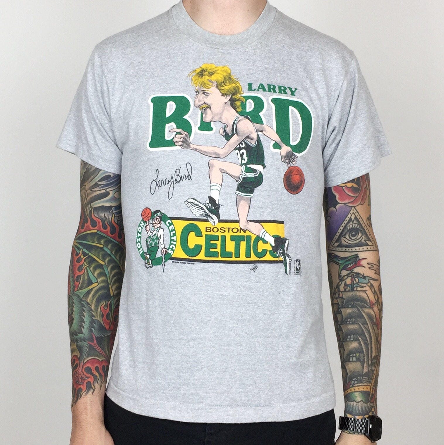 vintage larry bird jersey