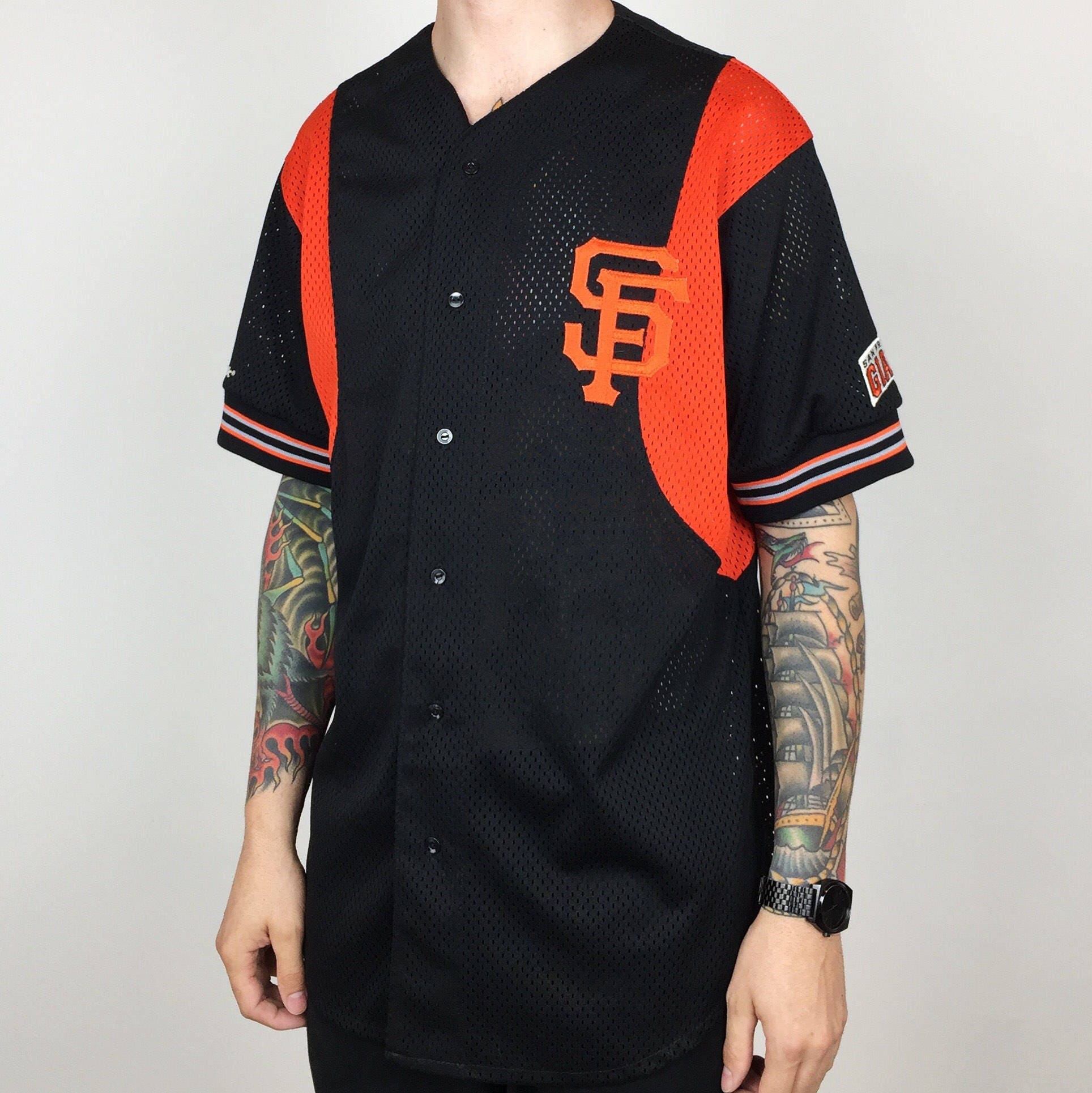 giants button up jersey